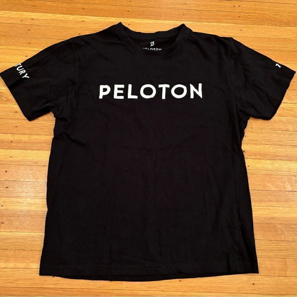 Peloton black short sleeve tee shirt